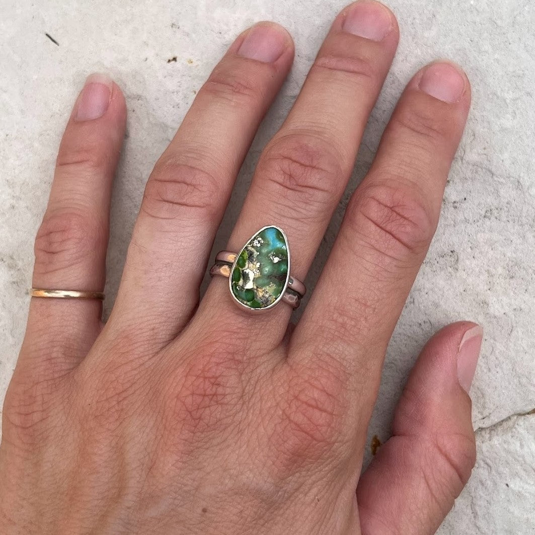 sonaran double banded ring, size 6.5