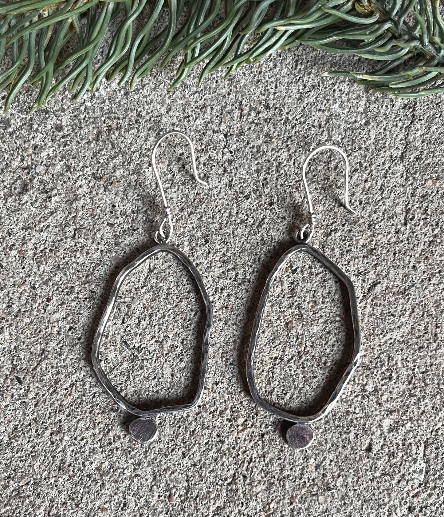 hammered cloud hoops