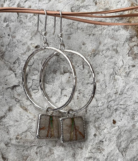 royston ribbon serrated and hammered hoops