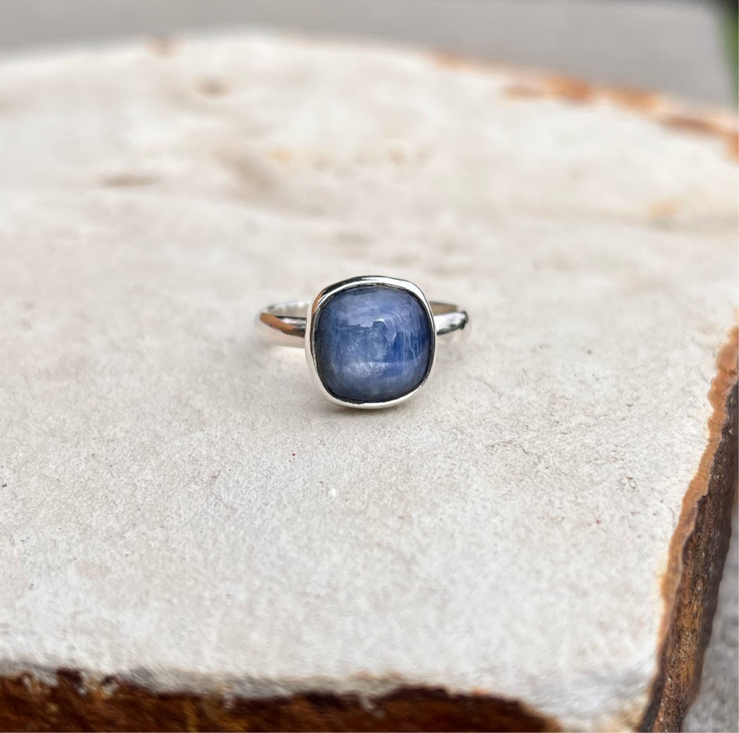 kyanite ring, size 6